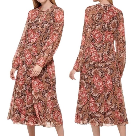 Tommy Hilfiger Dresses & Skirts - Tommy Hilfiger Multicolor Floral Long Sleeve Dress